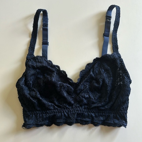 Cosabella Never Say Never Curvy Bralette in Navy - Picture 3 of 6